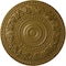 Ekena Millwork Rose Ceiling Medallion (Fits Canopies up to 13 1/2"), Hand-Painted Gold, 33 7/8"OD x 2 3/8"P CM33ROGLS - alternate 1